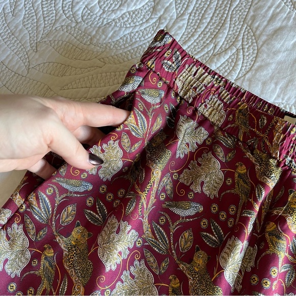 J. Crew Collection - Pull-on Silk-twill Pant in Jungle Cat Print - Picture 6 of 13